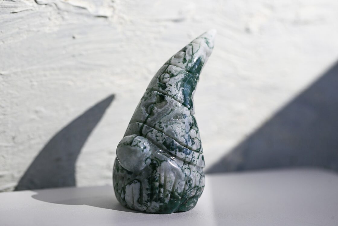 ディクシャ付き】モスアゲート いつでも一緒ノーム Moss agate | Pay ID