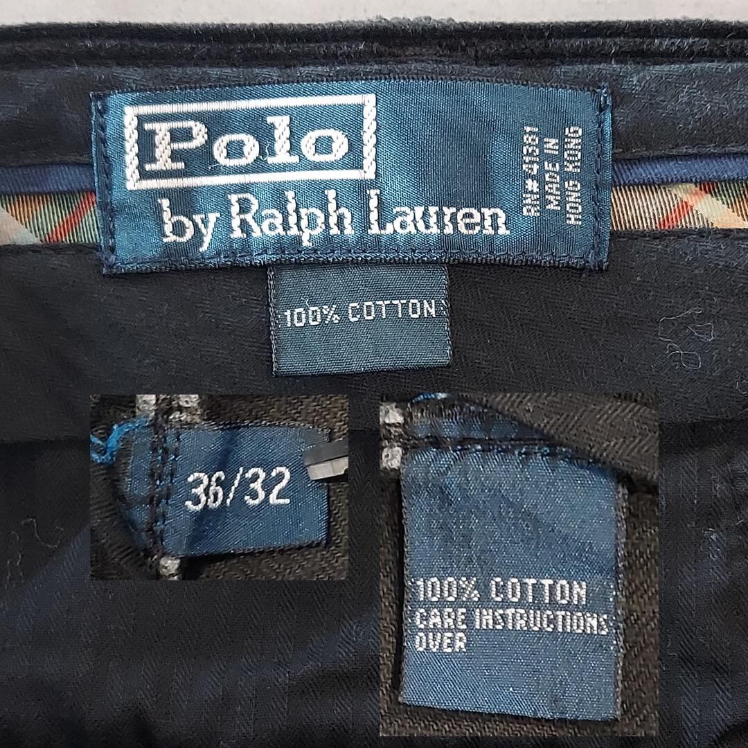 ポロバイ ラルフローレン W36 ポロチノ コーデュロイ 90s 黒 15529 | fuufu
