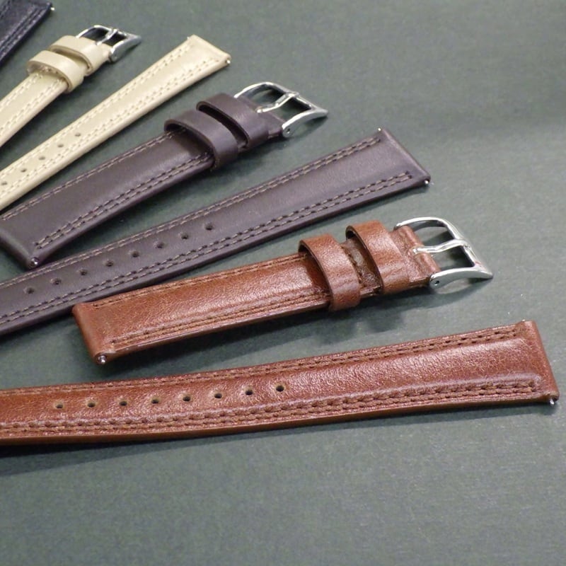 SEIKO セイコー 時計ベルト 牛革バンド 12mm 18mm 20mm 牛皮革スムース