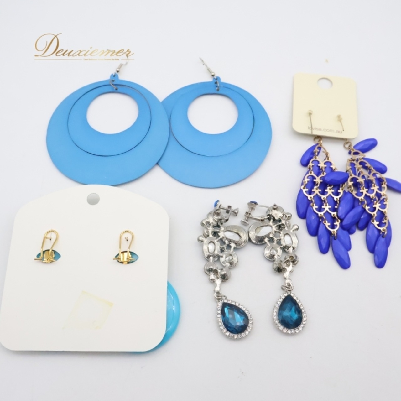フラメンコ 小物 小道具 ペイネタ ピアス イヤリング フローレス ネックレス 花 アクセサリー まとめ売り セット ブルー系 水色 青 舞台 発表会 アクセサリーセット 小物まとめ売り ダンス小物 イベント用 青系 ペイネタ フラメンコアクセサリー