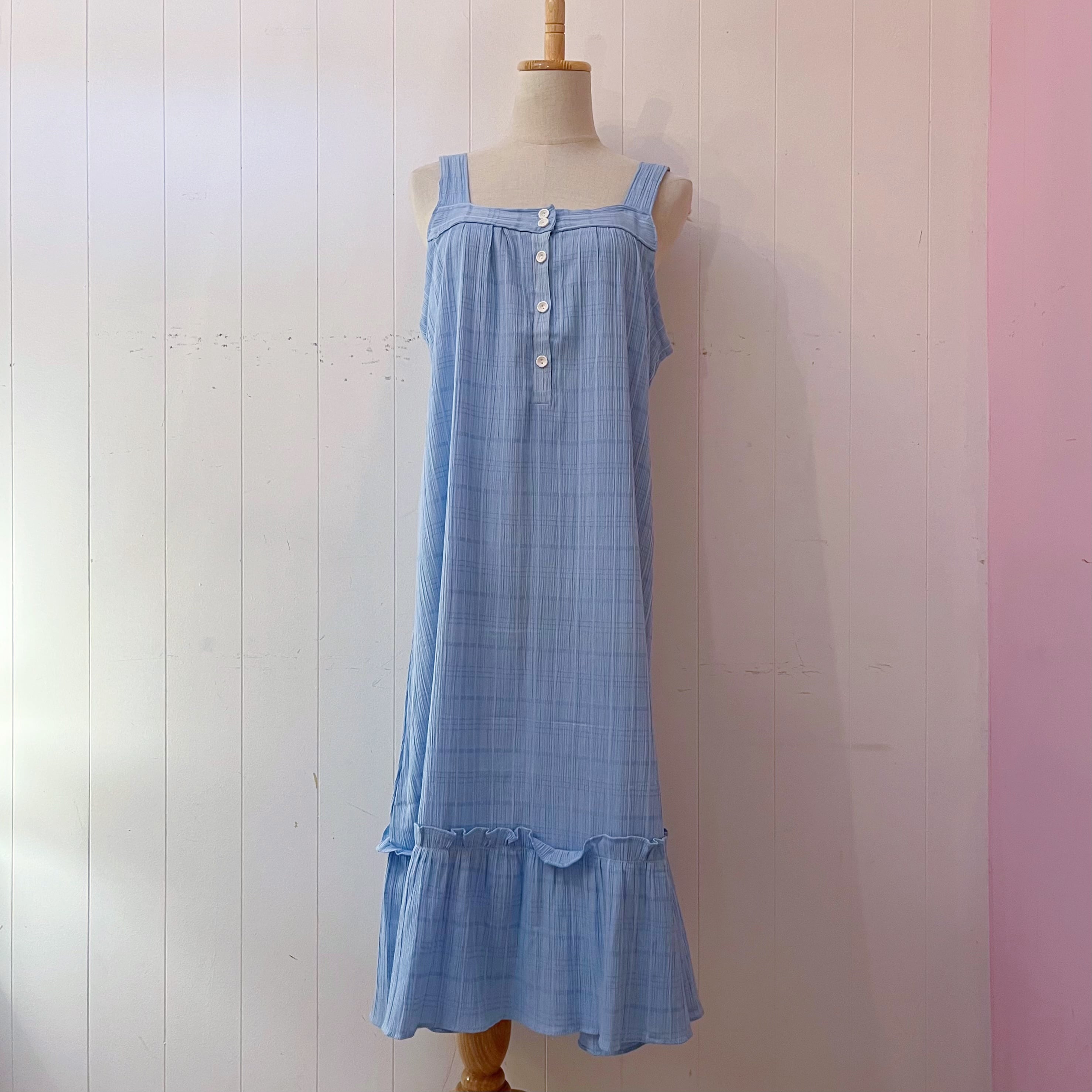 light blue camisole one-piece