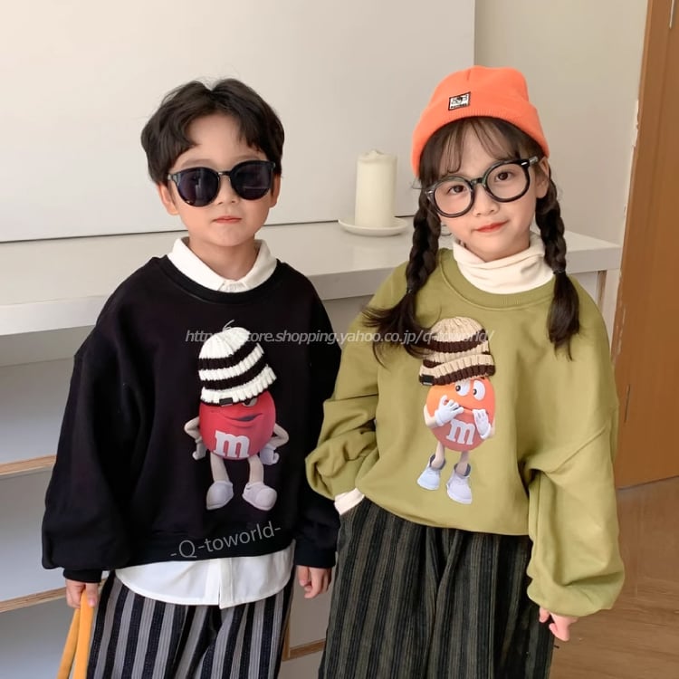80㎝-140㎝】トップス トレーナー キャラクター 長袖 男の子 女の子  