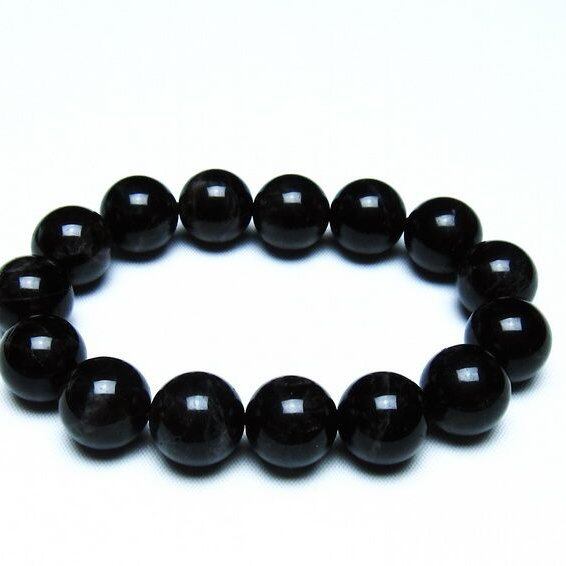 モリオン 黒水晶 ブレスレット 14mm 一点物 メール便可 [M便 1/10] 111-46317