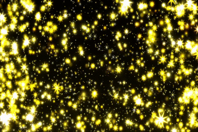 大きめのキラキラ　透過なし　黄色系