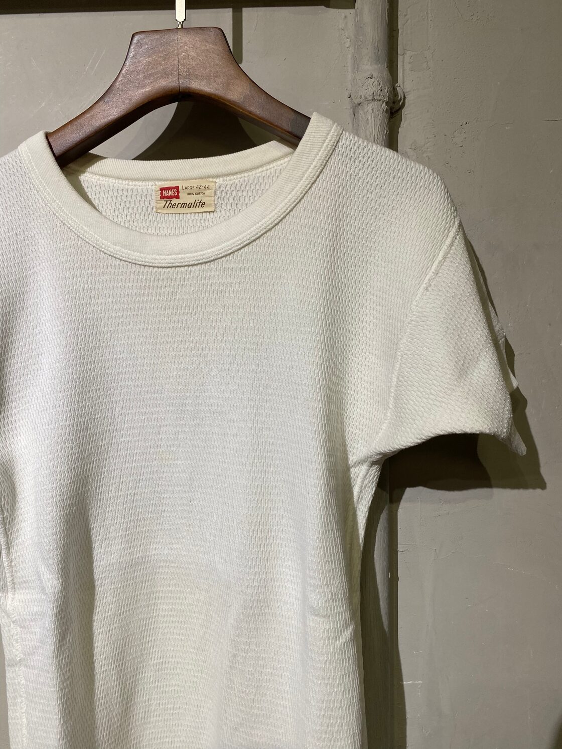 50s HANES ヘインズ サーマル thermal t-shirt 半袖T シャツ usa 