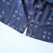 OLD JOE / ORIGINAL PRINTED OPEN COLLAR SHIRTS (Square Dot) Short-sleeve