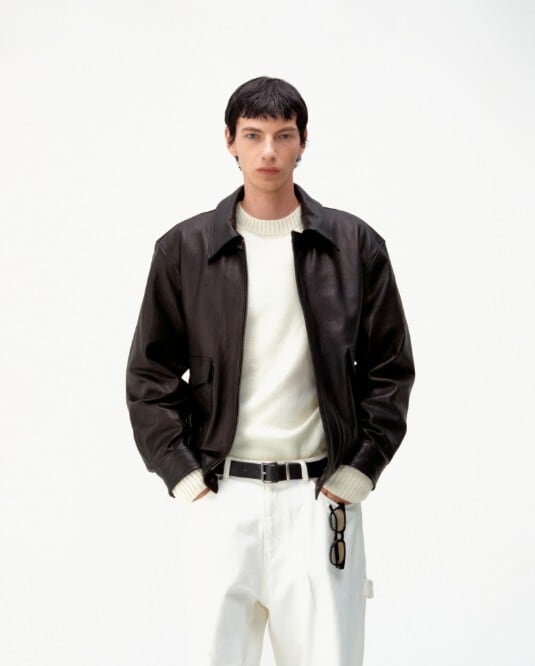 ☆【COOR】VEGETABLE LEATHER A-2 JACKET | もごつ