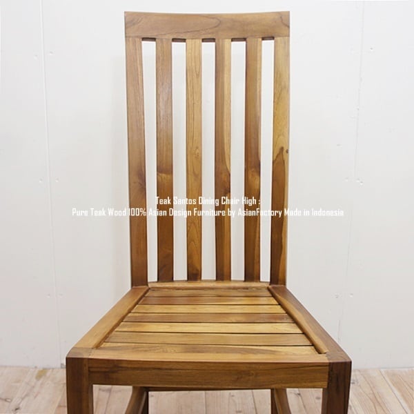 チーク無垢材 ダイニングチェア サントスNA アジアン家具 椅子