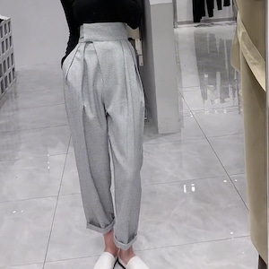 High Waist Tapered Pants KRE1994