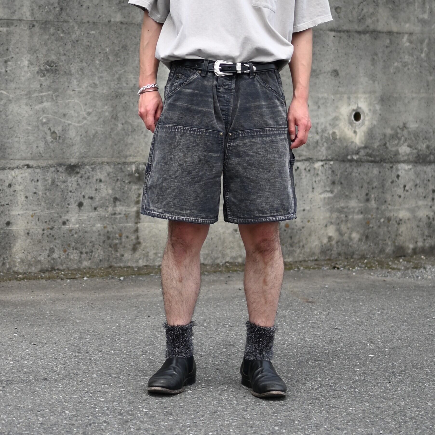 パンツ BOWWOW DOUBLE KNEE PAINTER SHORTS BOWWOW / DOUBLE KNEE DUCK SHORTS AGED | GANKO