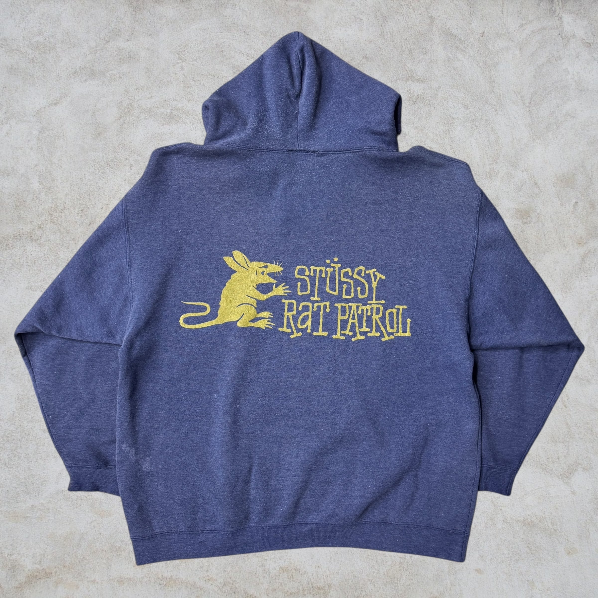 Special!!】80's~90's old stussy RAT PATROL hoodie “黒タグ” “ラット