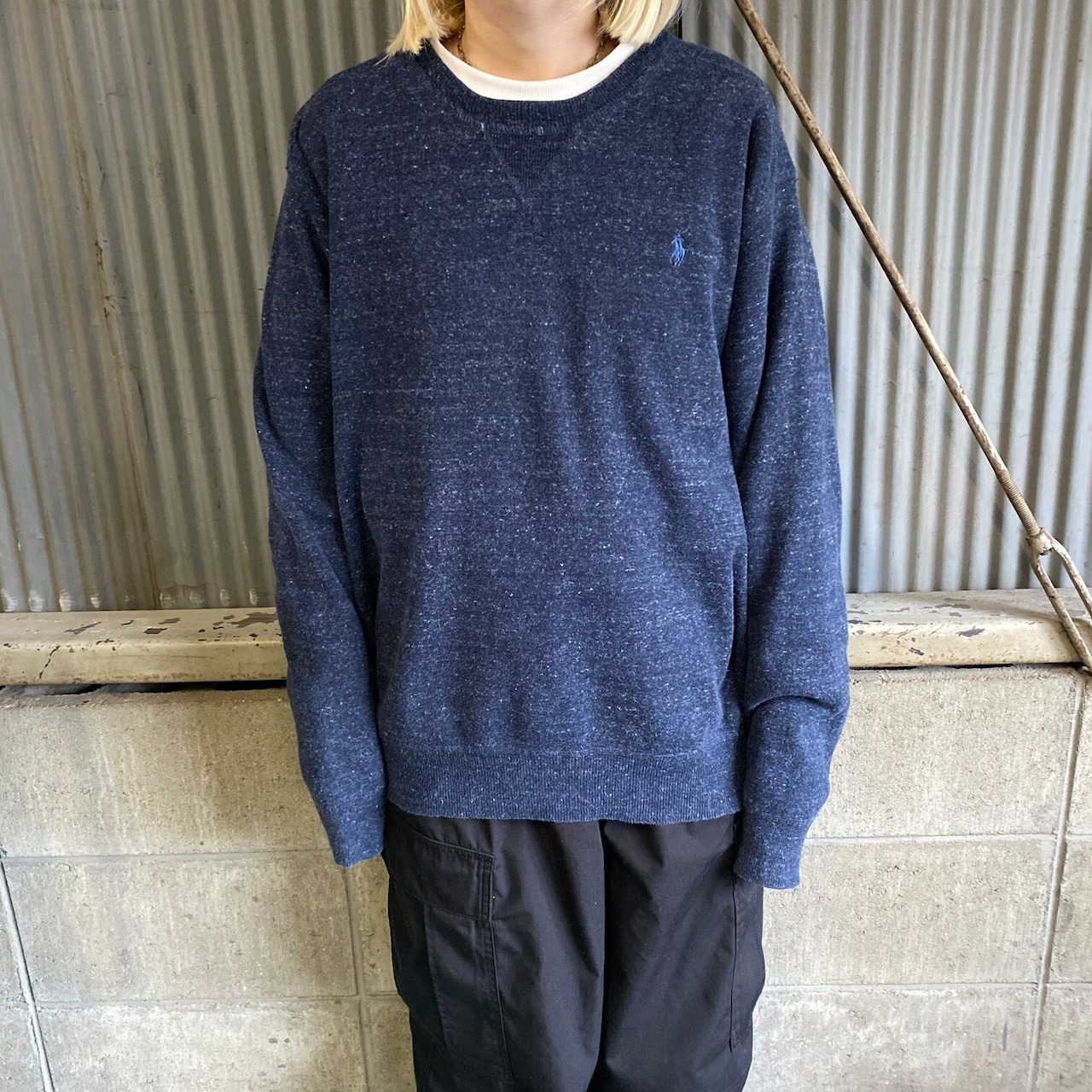 Polo Ralph Lauren ポロ ラルフローレン リブ コットンニットセーター 