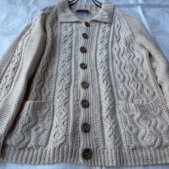 INVERALLAN フィッシャーマンニット コットン ハンドニット 画像2