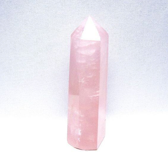 ローズクォーツ 六角柱 ポイント 一点物 152-3469