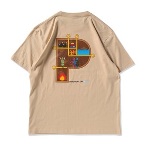 【PUNK DRUNKERS】パンクドランカーズ ピン抜くゲームTEE (S.BEIGE) メンズTシャツ