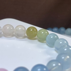 no10.爽やかパステル☆グラデーションミックスベリル ブレスレット