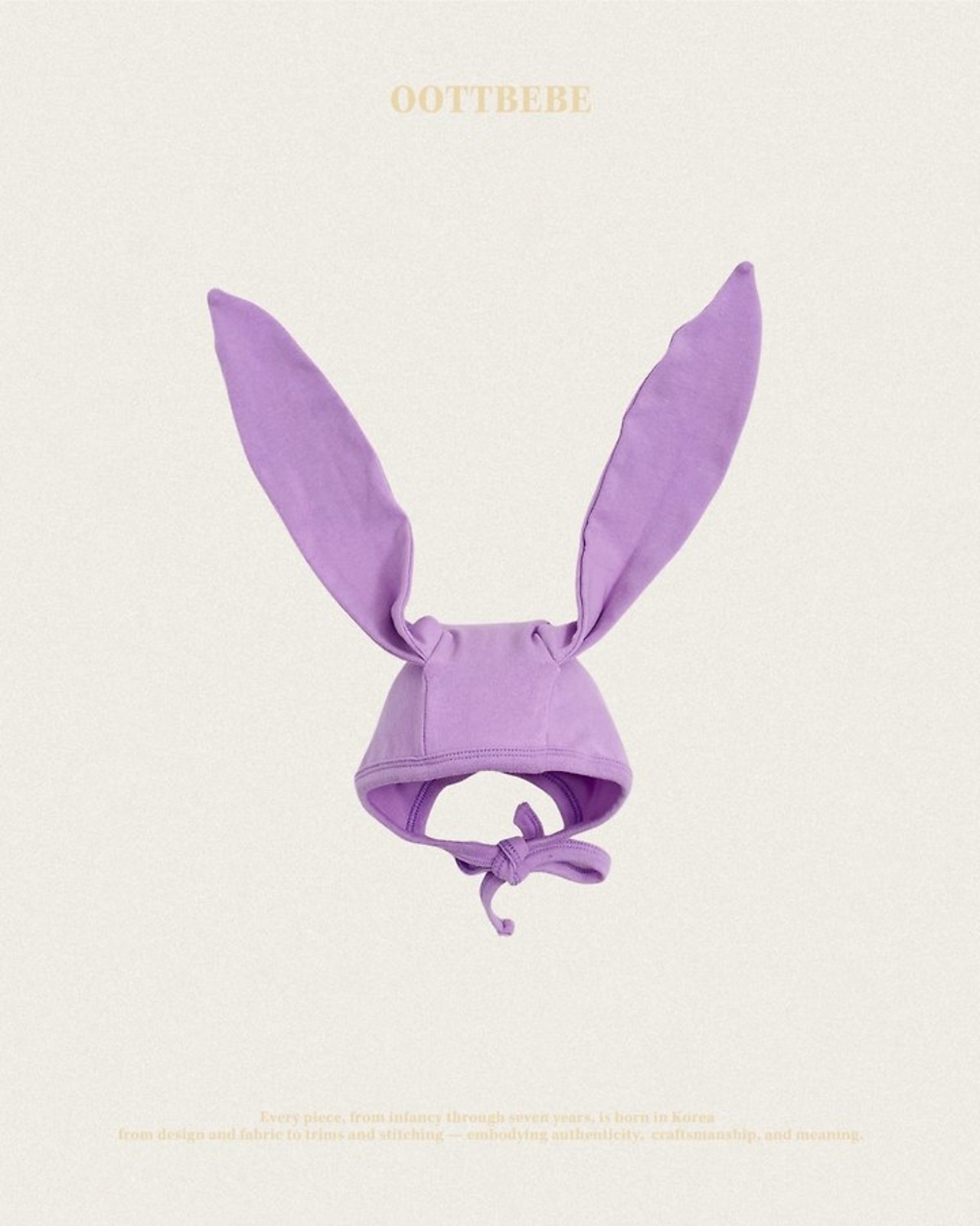 [oottbebe] Rainbow Rabbit Bonnet / [오뜨베베] 레인보우토끼보넷