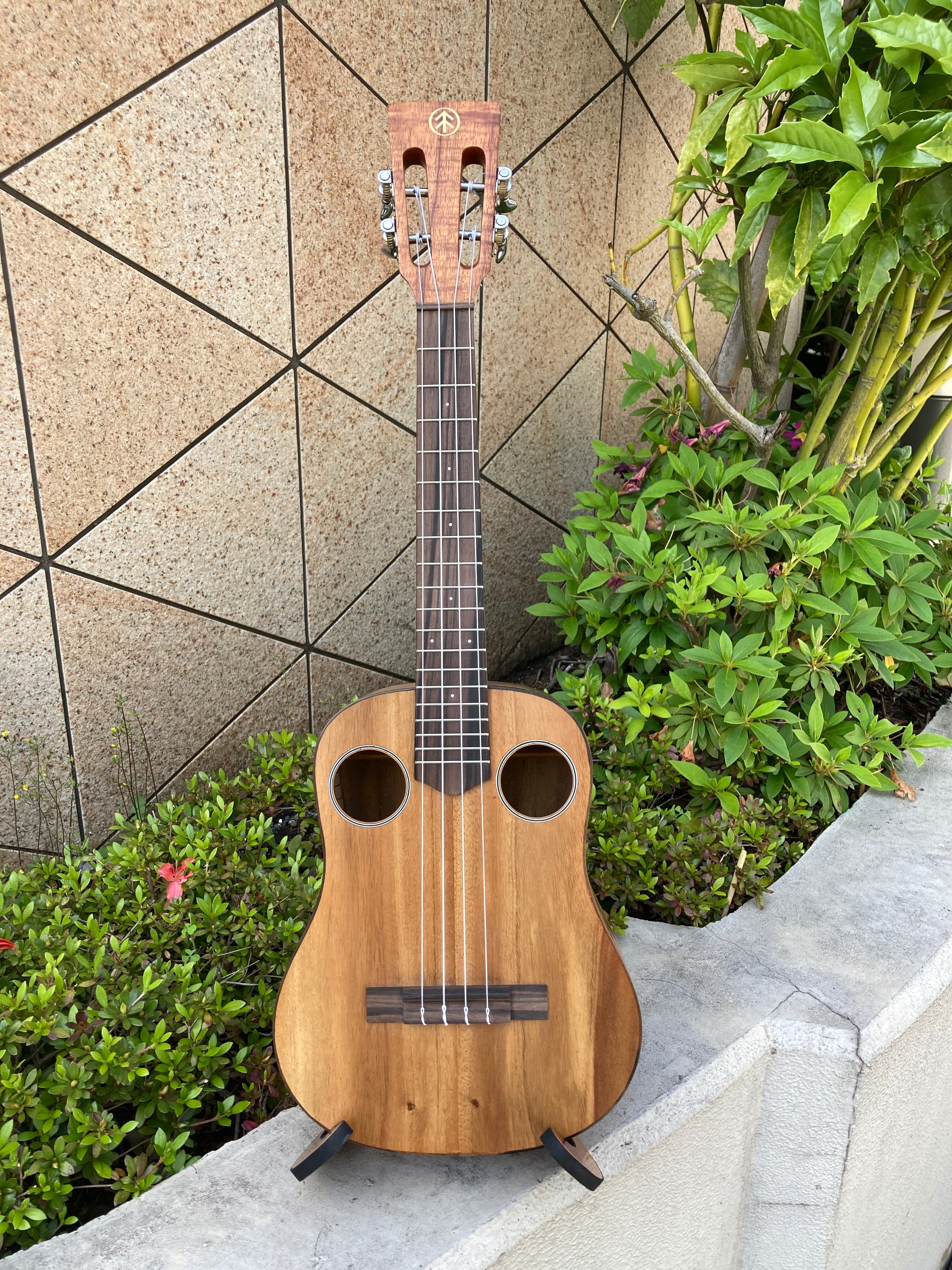 Acacia Bell Shape tenor with Double sound hole | Cedar Wood's