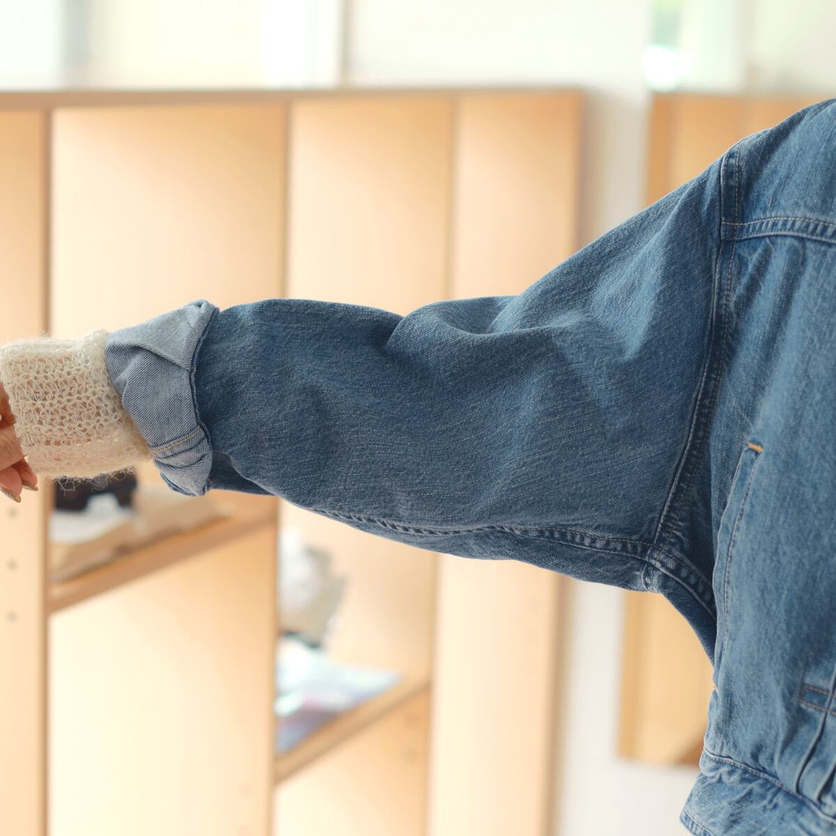 upper hights (アッパーハイツ) ドルマンスリーブ リラックスデニム