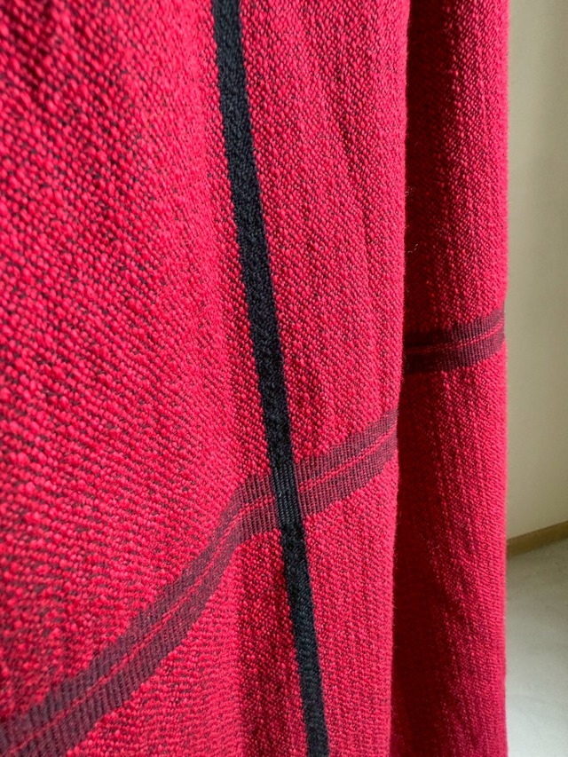 5) ワイドパンツ ロング ウールミックス RD/BR● 玉木新雌 tamaki niime