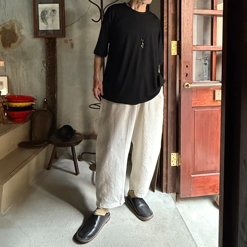 MITTAN T-34 スーパー120’sウールスムース半袖　黒