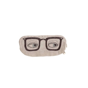【3営業日以内に発送】CORAL&TUSK [Glasses Pouch] メガネモチーフ 刺繍 ポーチ(コーラル・アンド・タスク)