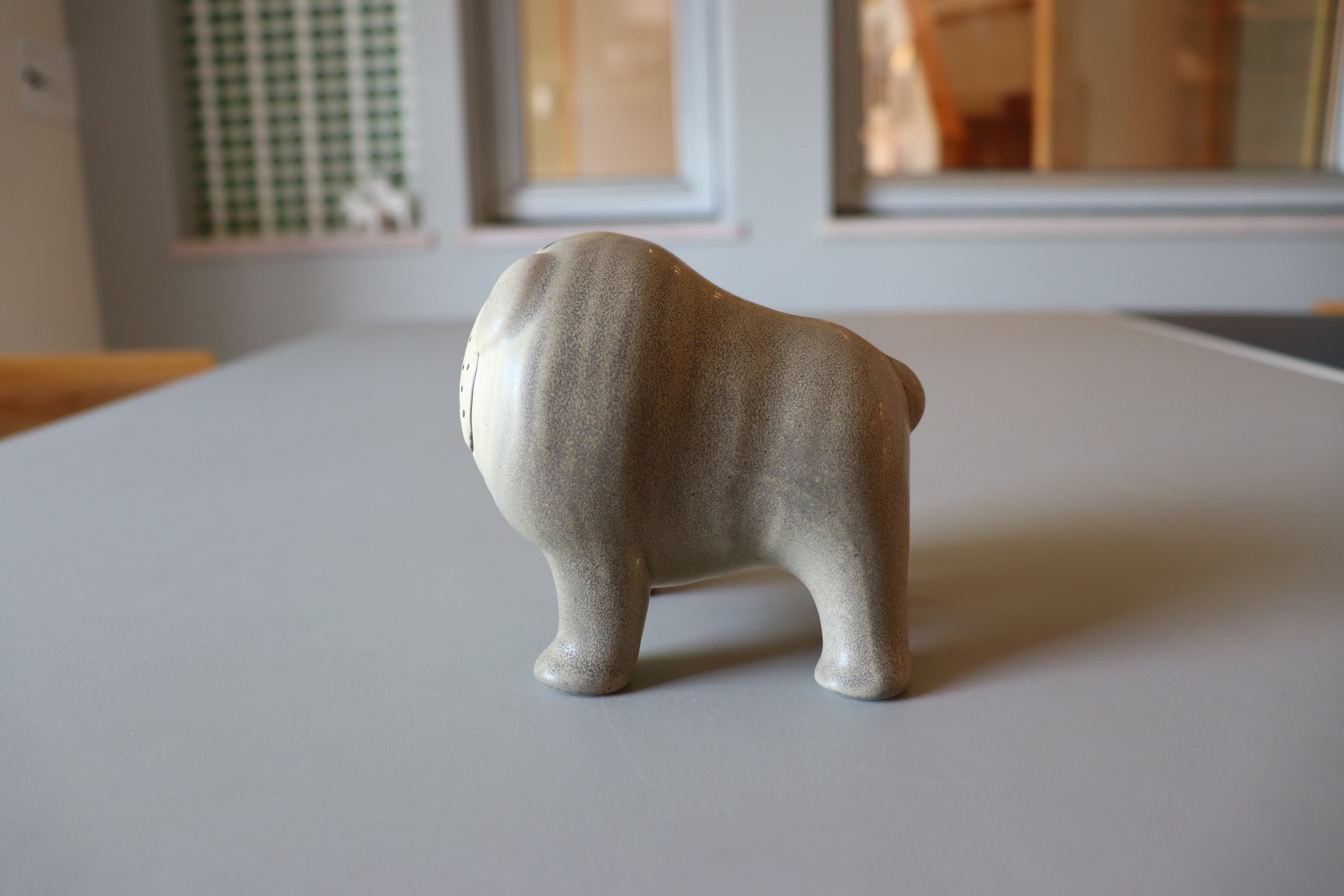 リサラーソン ブルドッグ ブラウン グレー 2匹セット リサラーソン