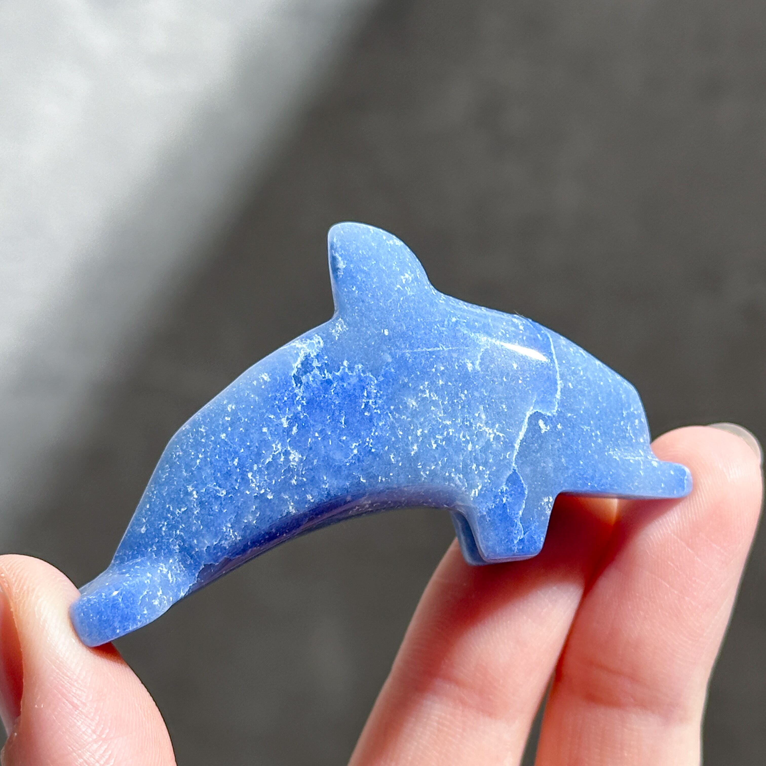 ブルーアベンチュリン ミニイルカ02◇Blue Aventurine◇ 天然石・鉱物