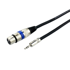 【在庫処分】XLRケーブル マイクケーブル キャノン変換ケーブル 3.5mmステレオ(オス)- XLR(メス) ヘッドホン オーディオケーブル XLR コネクタ 3ピン 延長ケーブル (8m)