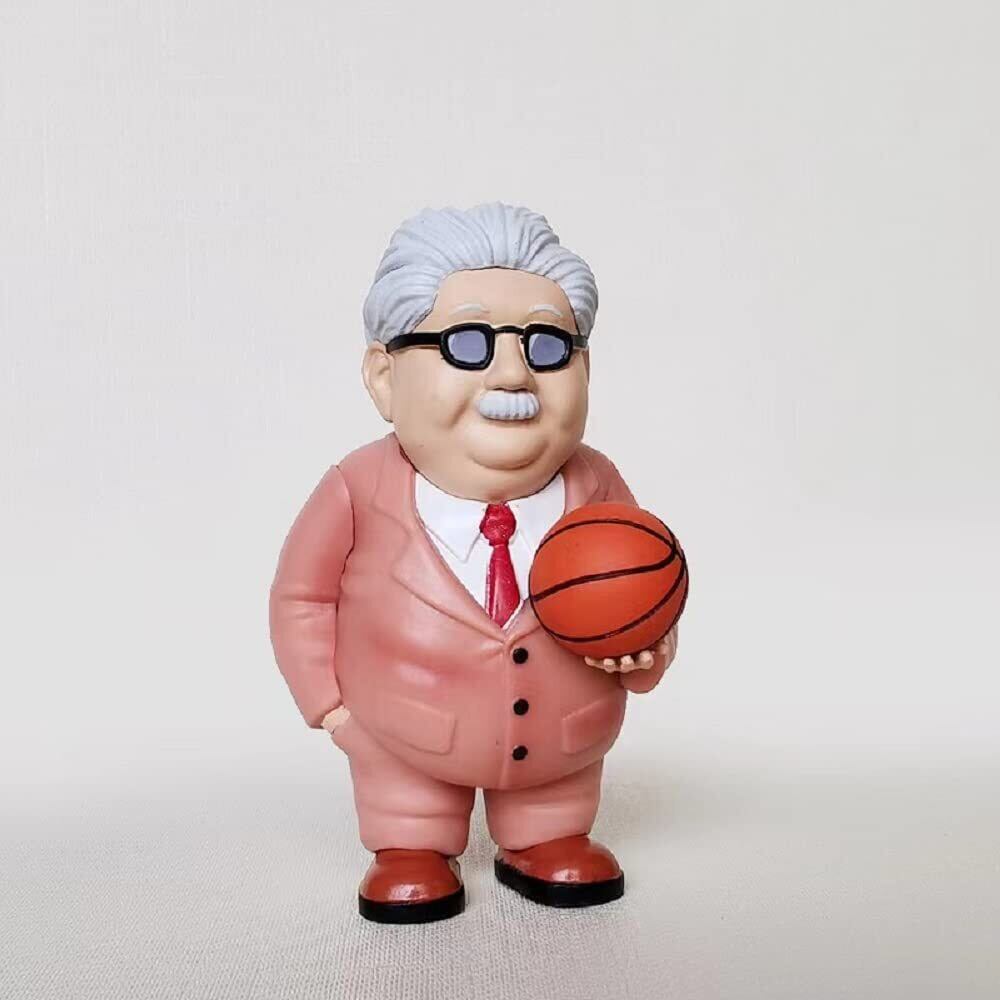 【努力特価】SLAMDUNKアニメドール安西光義バージョンスタチュードール彫刻デコレーショントイモデルフィギュア身長8-9cmスラムダンク 安西先生