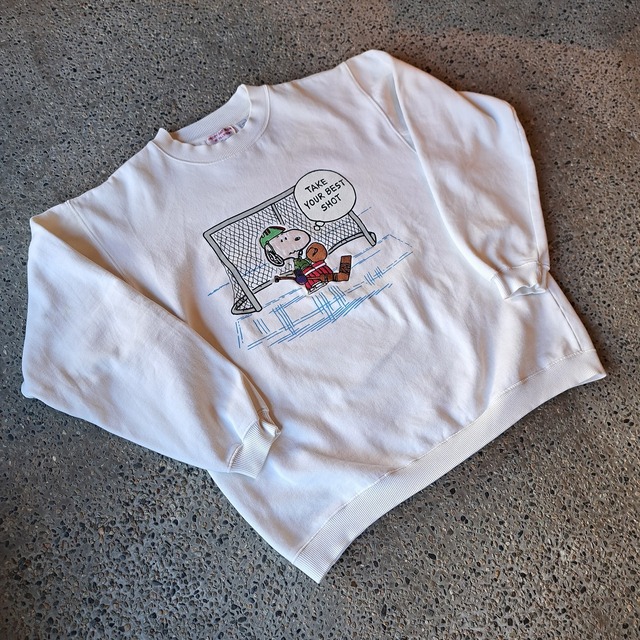 SNOOPY プリント＆刺繍スウェット used [210045]