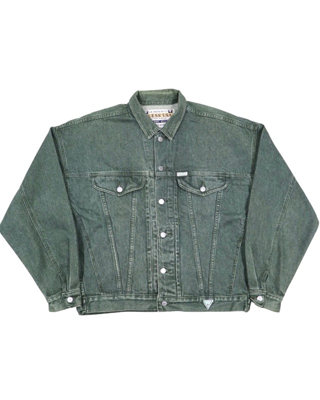 80s GUESS denim tracker jacket XL