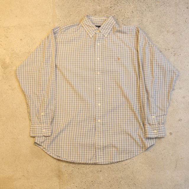 ラルフローレン ストライプ リネン ボタンダウン シャツ Ralph Lauren