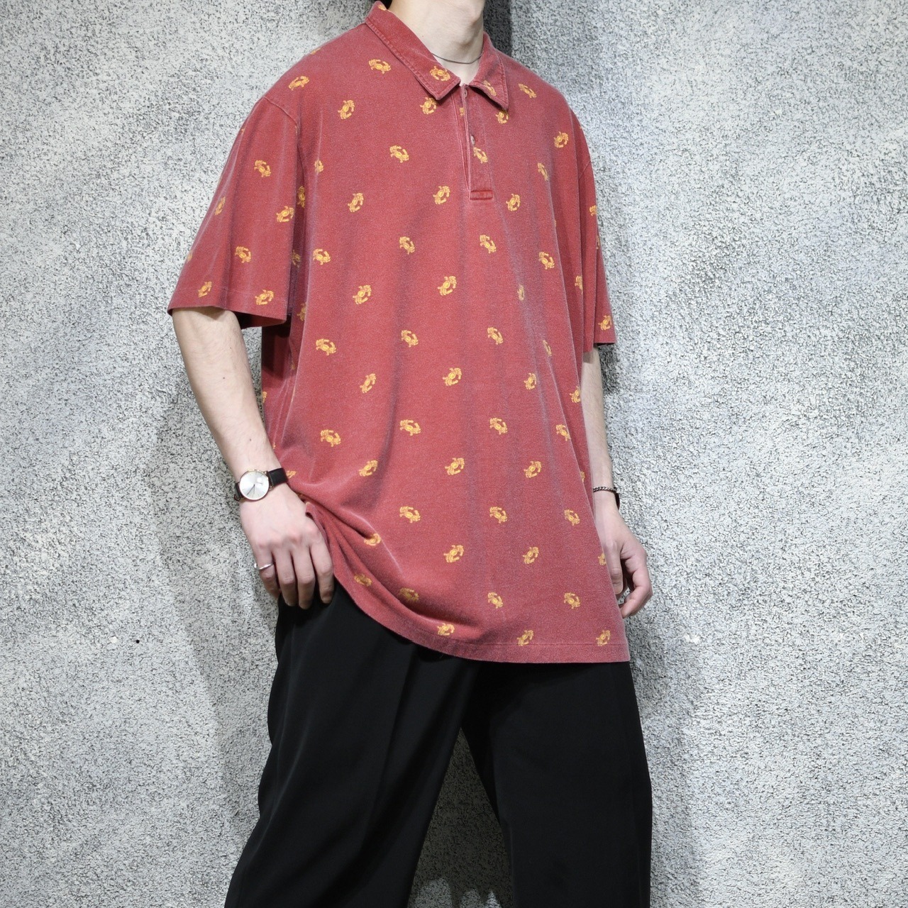 POLO RALPH LAUREN crab pattern polo shirt