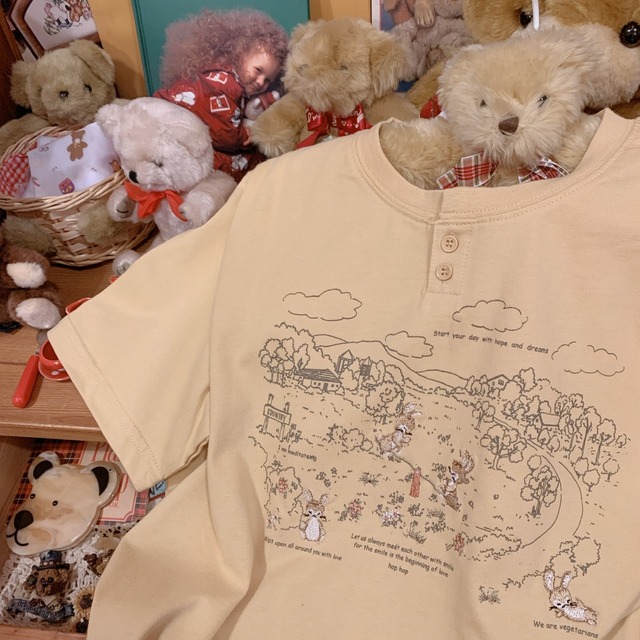 うさぎの町Tee♡の画像