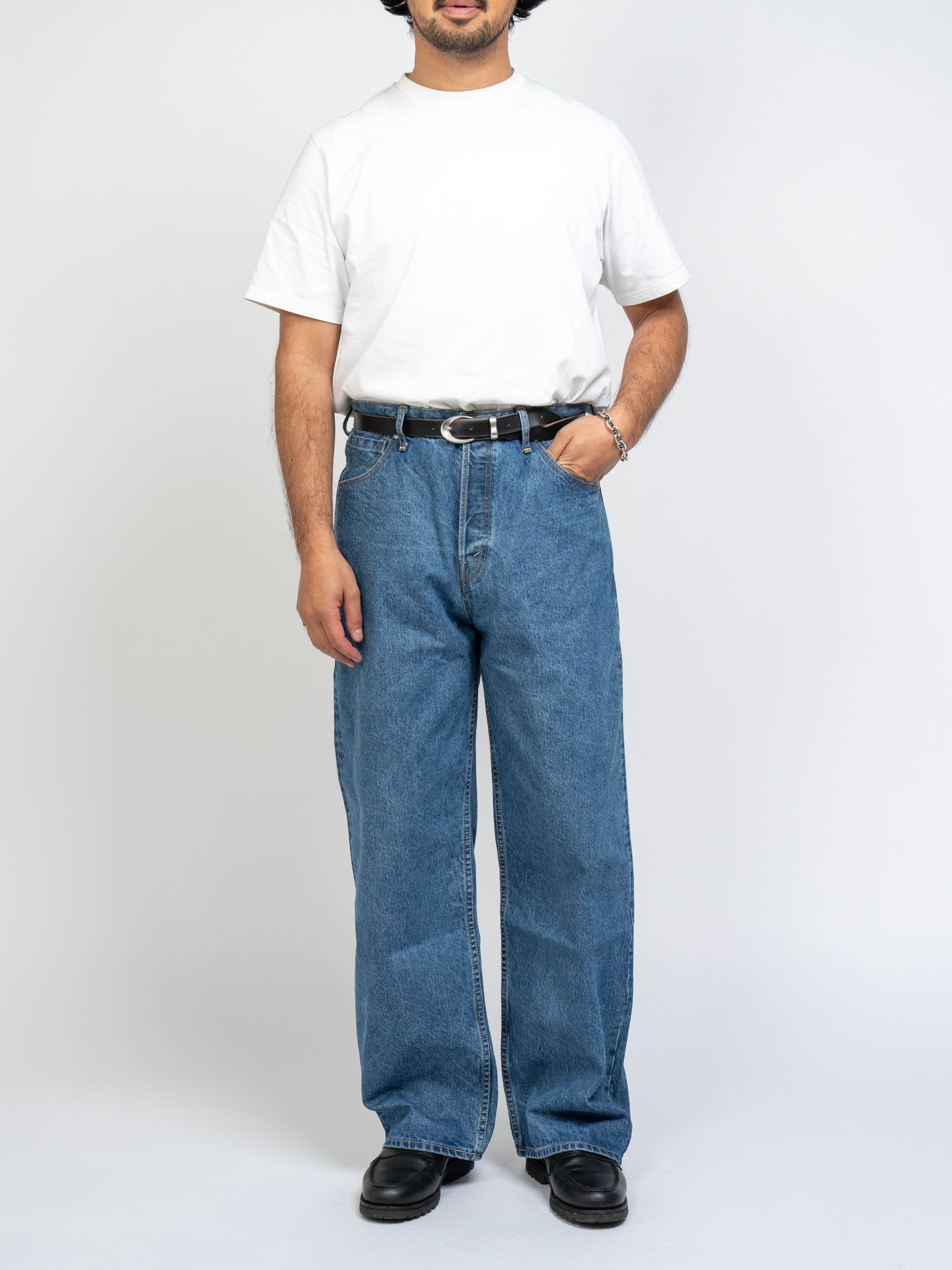 パンツ Blue Baggy Denim Pants ovy L Blue Baggy Denim Pants | OVY
