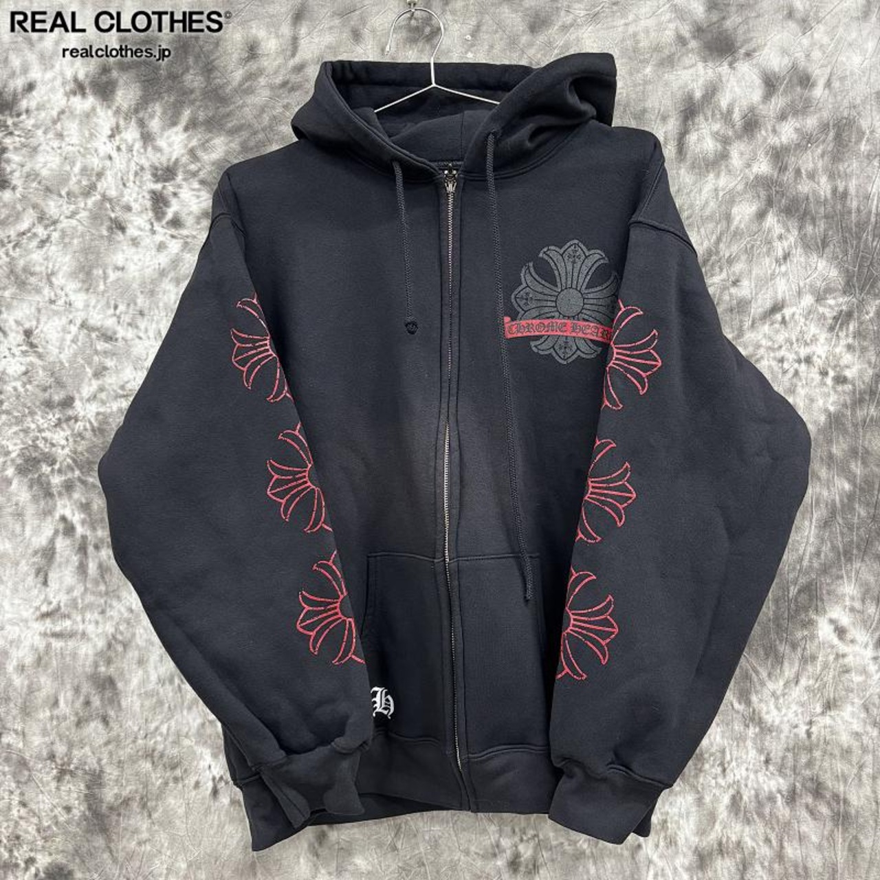 CHROME HEARTS/クロムハーツ ホースシュー CHプラス プリント ジップ 