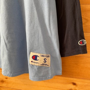 【champion】カレッジ プリント モレイビアン大学 七分袖 ベースボール Tシャツ チャンピオン US古着