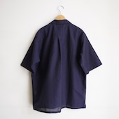 comm.arch.  Cotton Linen Open Collar S/S Shirt