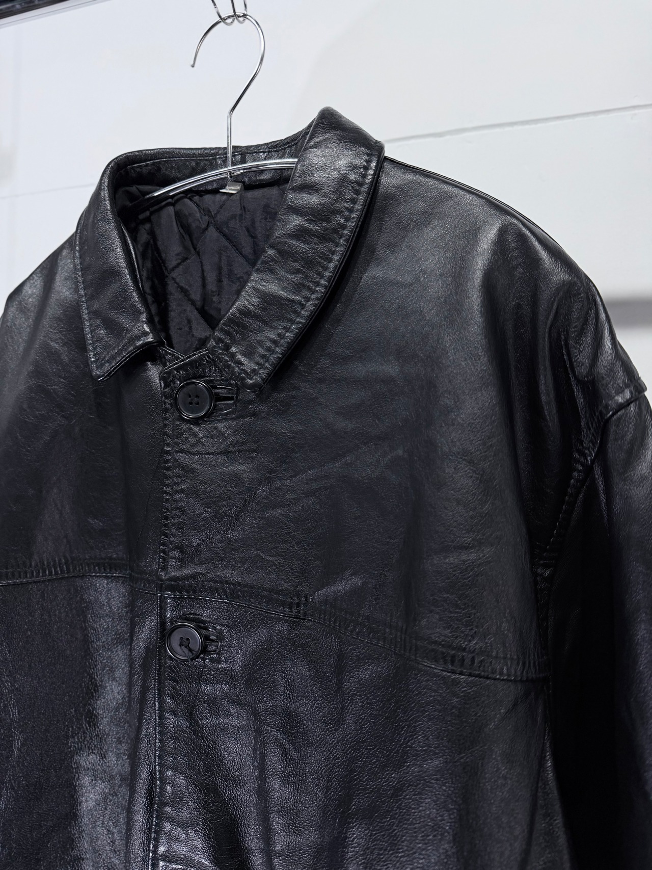 【L】1990s Leather Jacket / 20251210