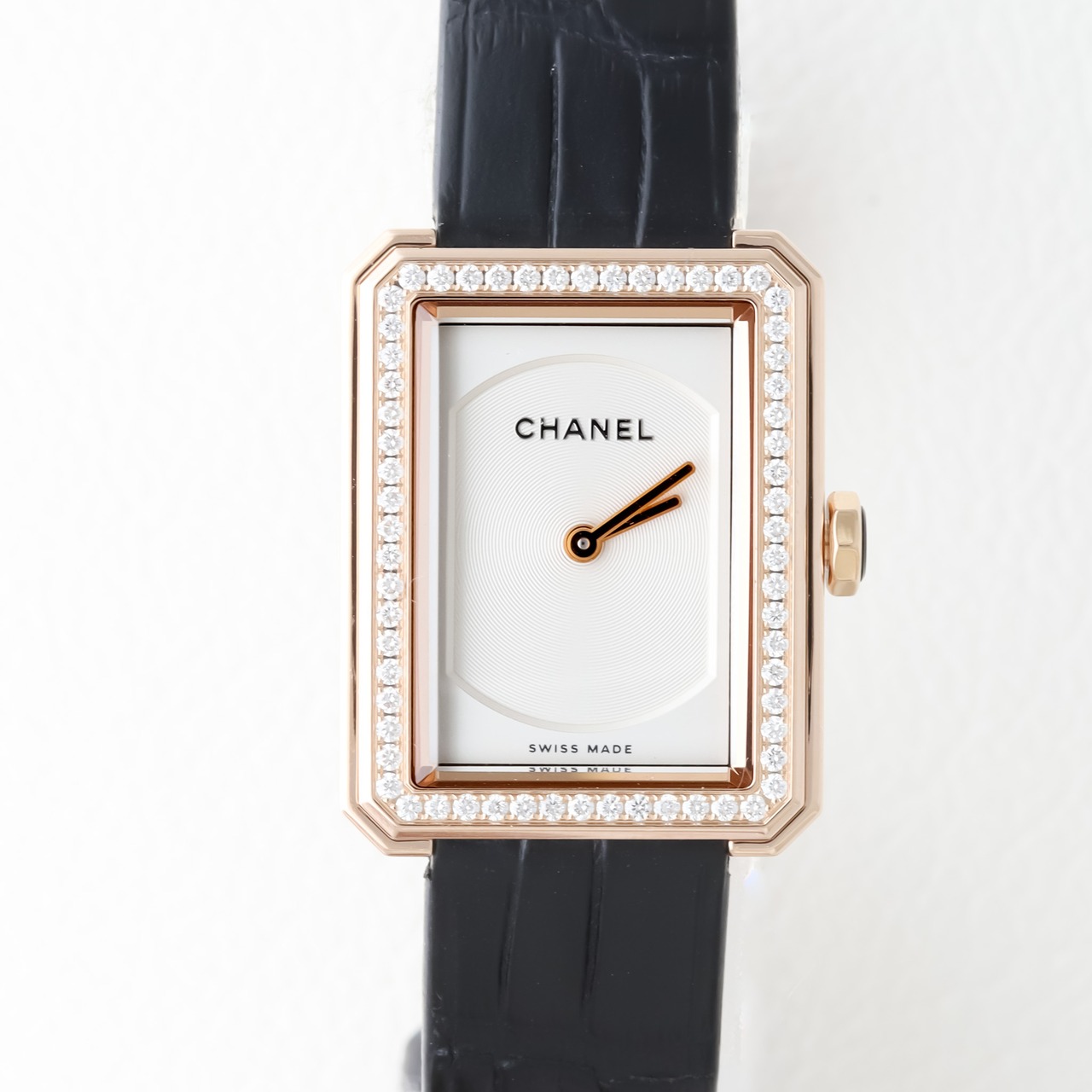 シャネル ボーイフレンドベージュゴールド　純正ダイヤモンド