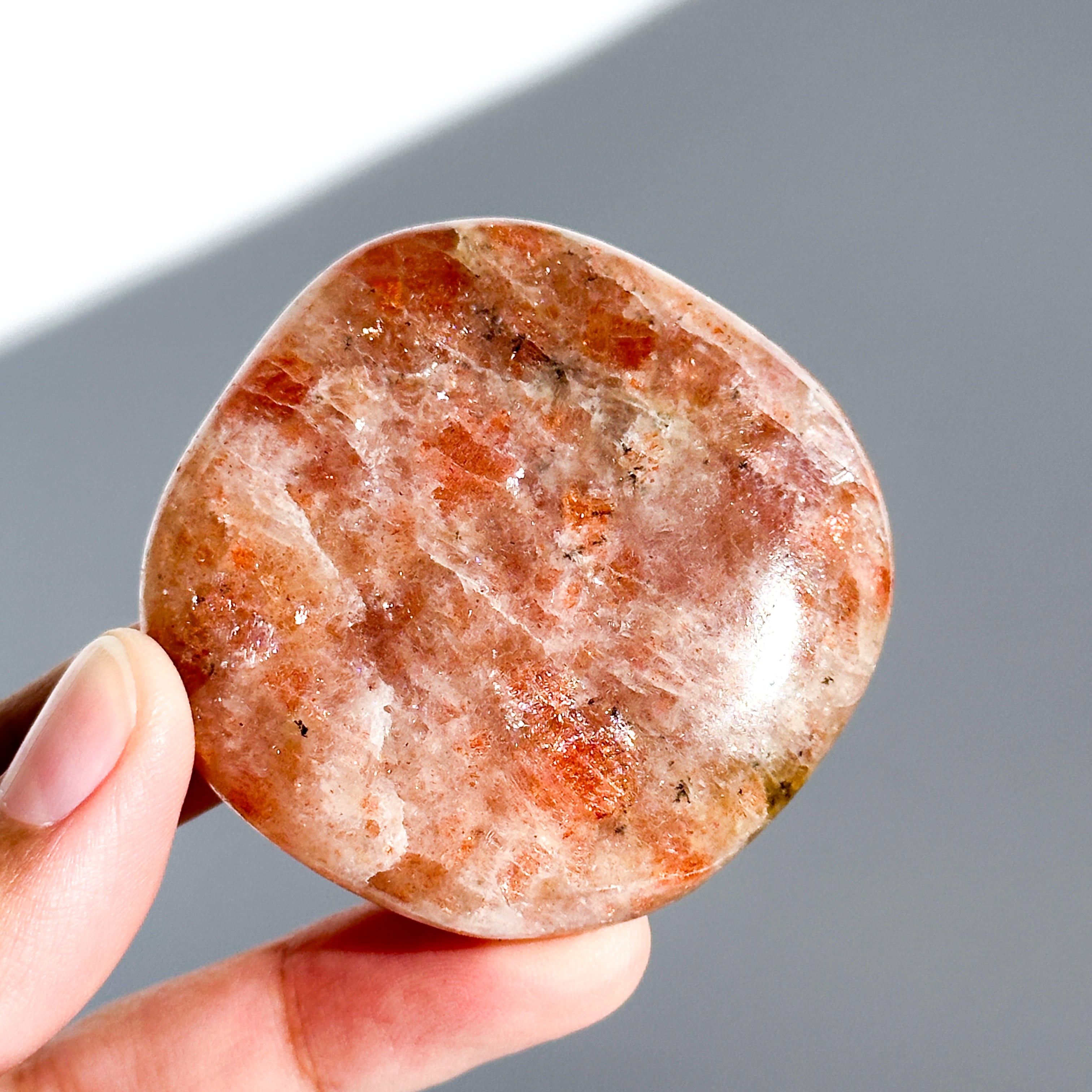 サンストーン パーム 42◇Sun Stone◇ 天然石・鉱物・パワーストーン