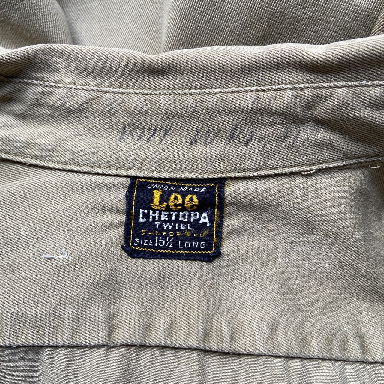 USA製 60年代 Lee リー ”CHETOPA TWILL” ワークシャツ メンズL相当 