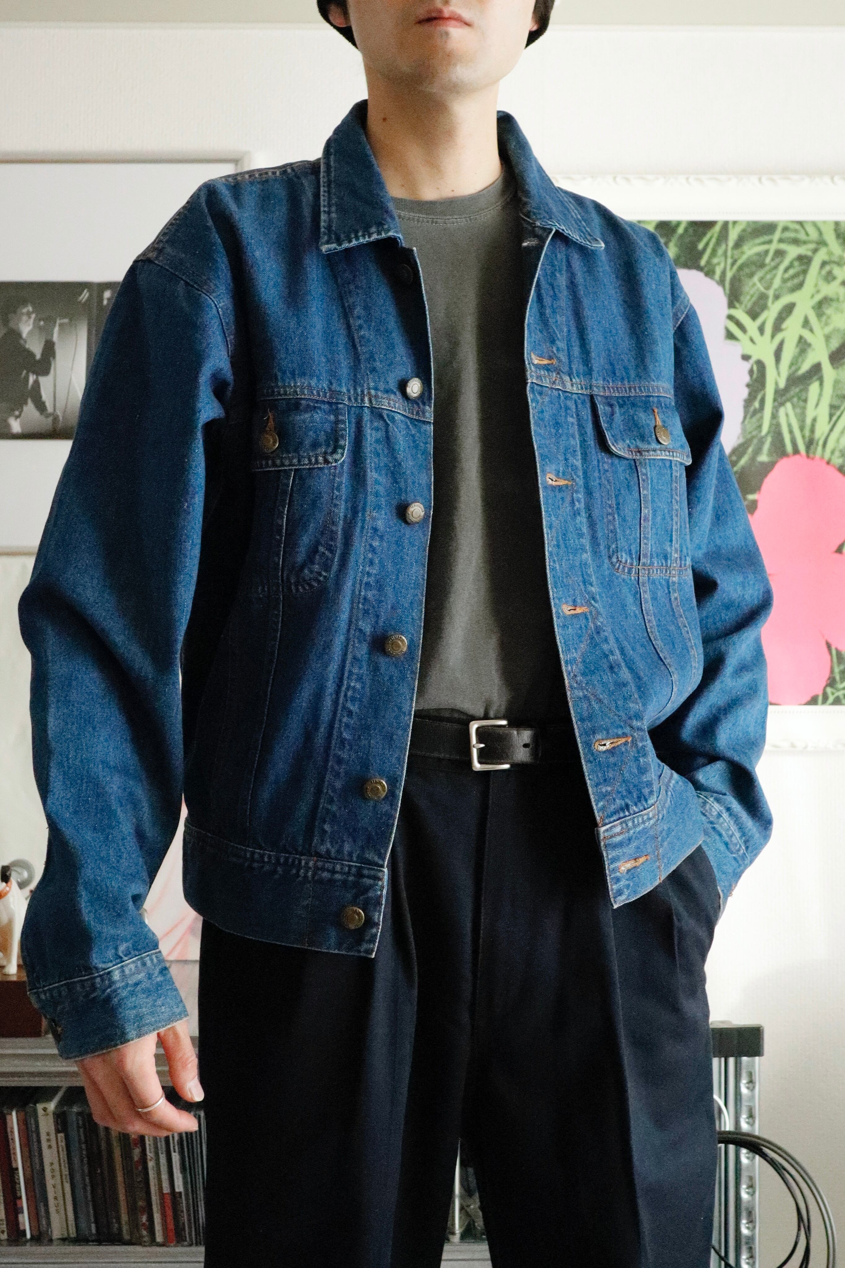 UNIQUE CLOTHING WAREHOUSE 80s~90s Denim Jacket UNIQUE CLOTHING WAREHOUSE 80s~90s Denim Jacket