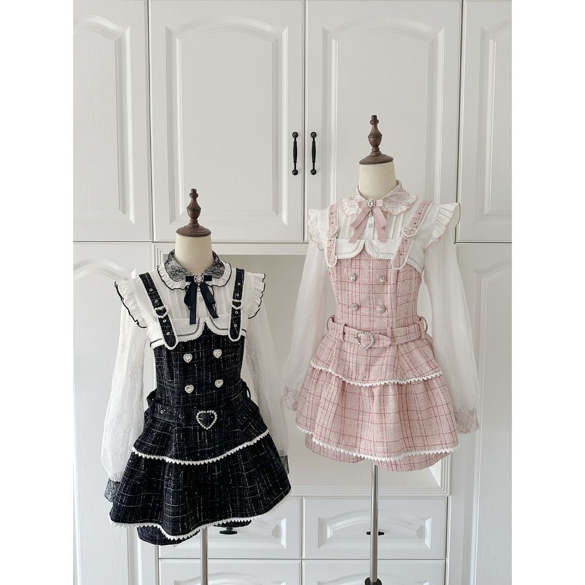 地雷系・量産型チェック柄JSKセットアップ：JSK | Maiden's Rêve