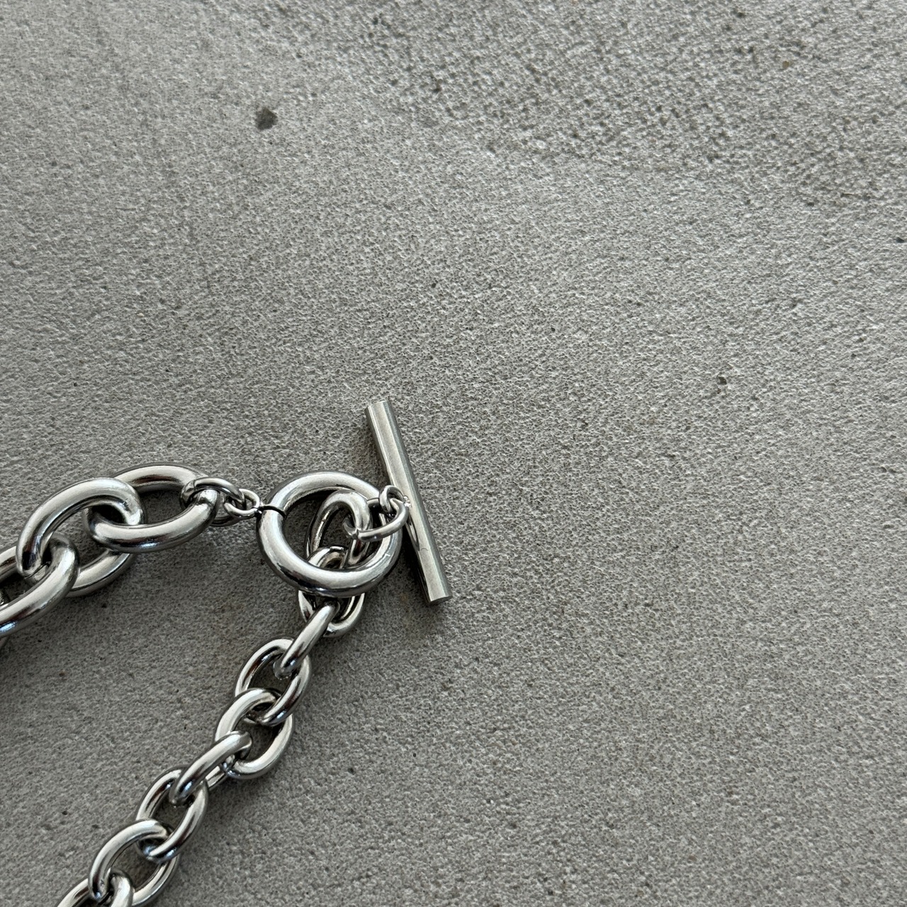 combi chain mantel bracelet/silver