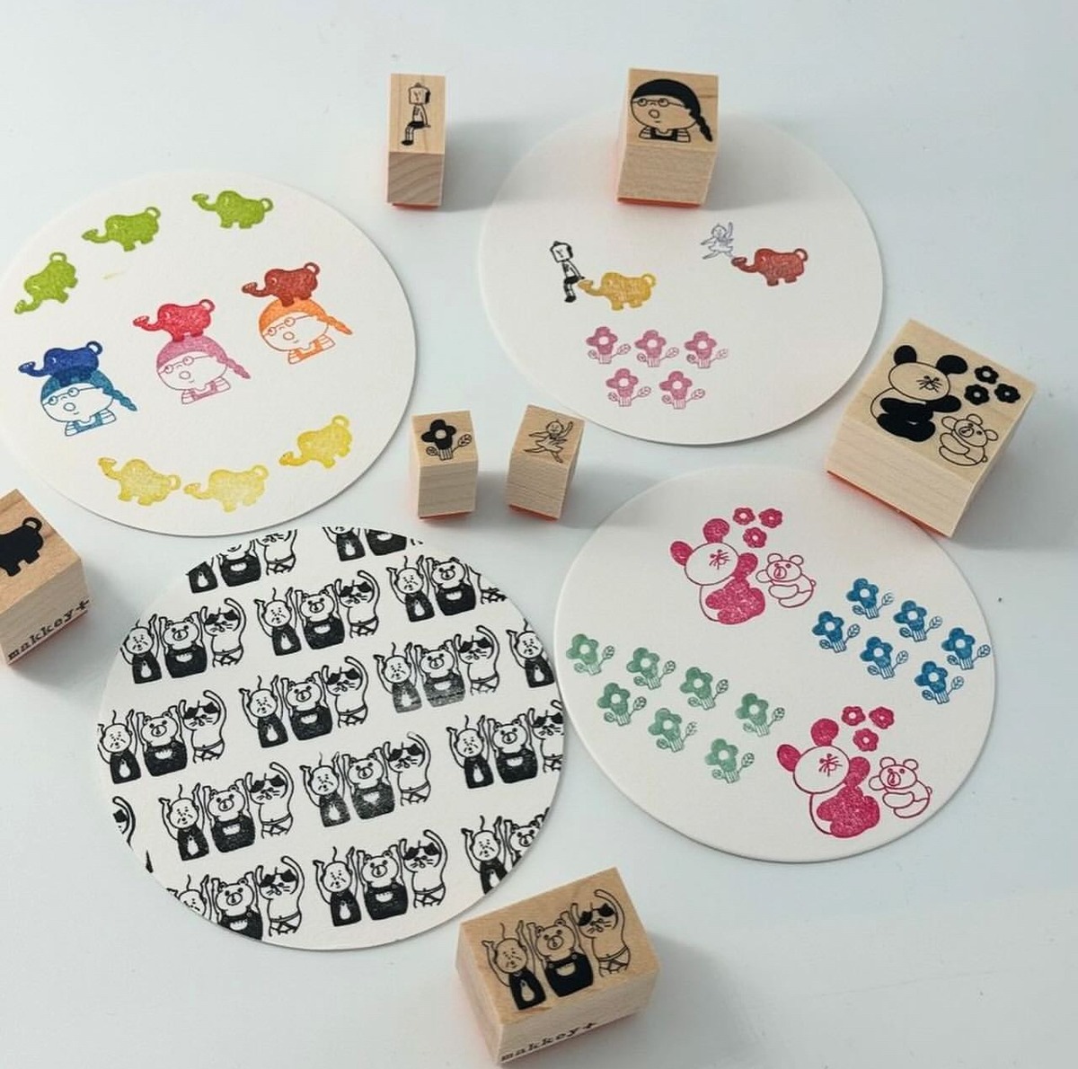 hanco makkey 数字はんこセット 新作 スタンプ hanco makky ハンコ  