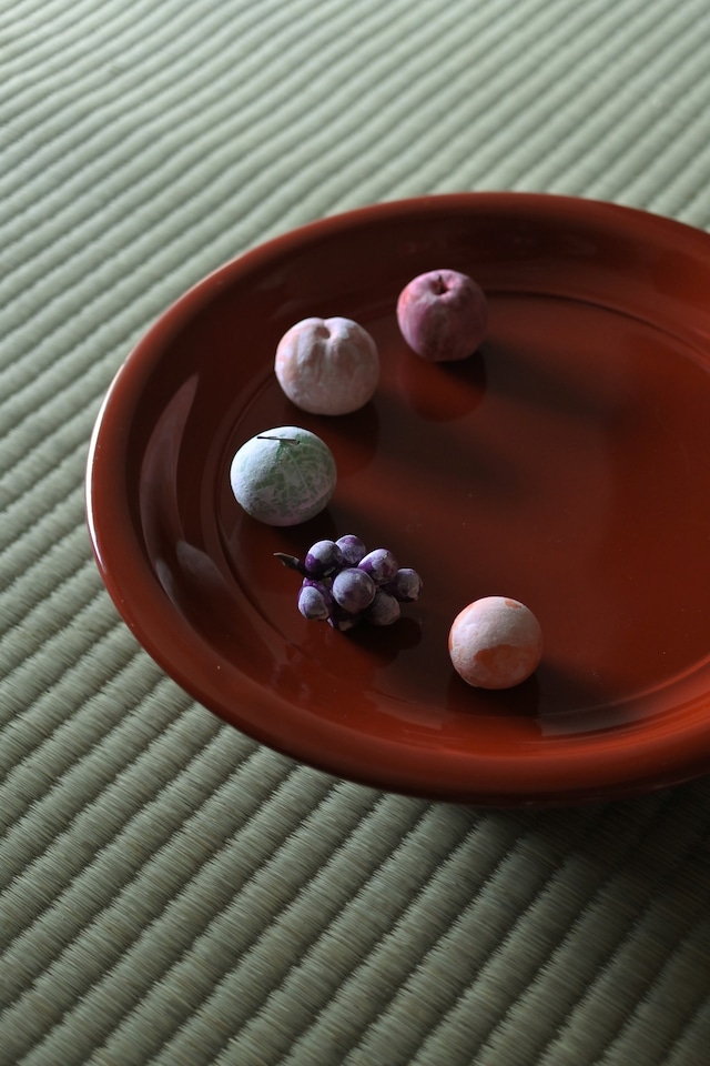 お盆 紙塑の果