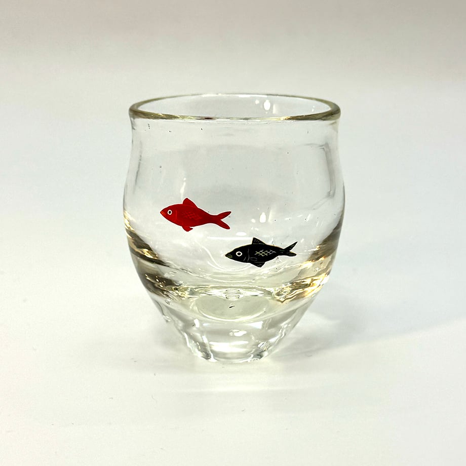 蒔絵グラス 小 色漆 金魚 | タクミクラフト｜新潟の伝統工芸作家の作品販売