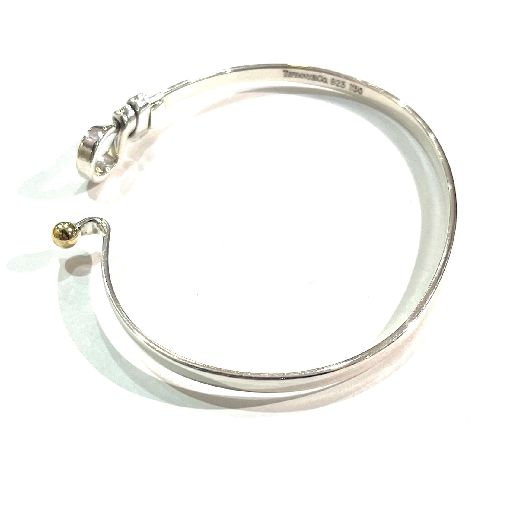 ティファニー ツイストフック コンビ バングル メンズ ティファニー ツイストフック コンビバングル 925 750 - メルカリ
